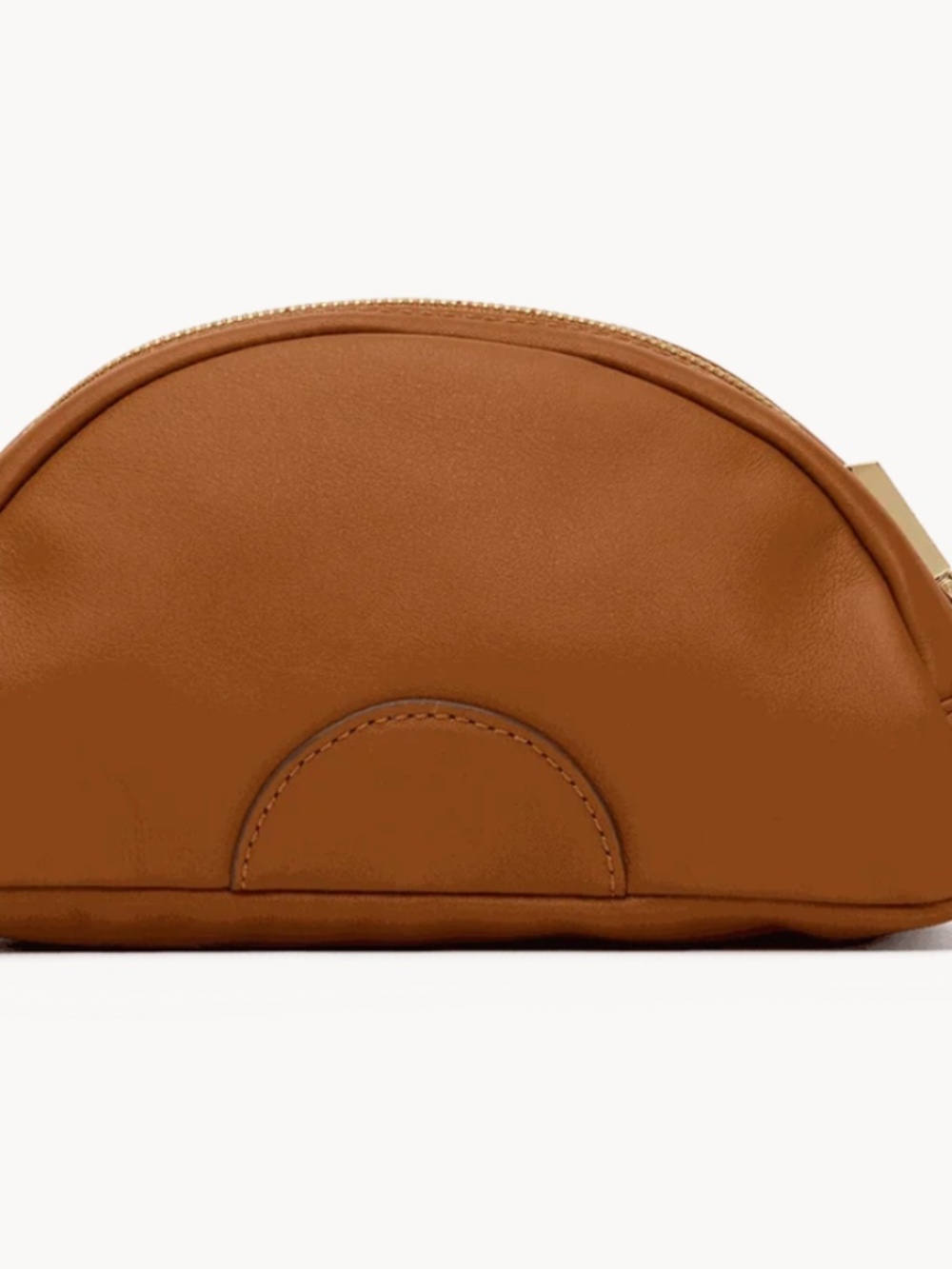 Hammitt Shelly Leather Cocoa Cosmetic Pouch/Clutch w/Gold Hardware - NEW w/tags - Picture 5 of 8